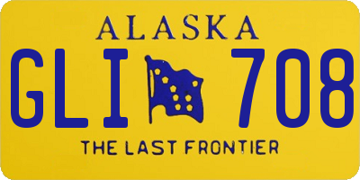 AK license plate GLI708