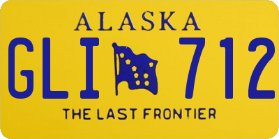 AK license plate GLI712