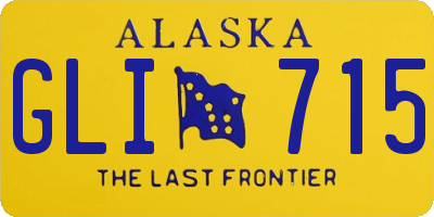 AK license plate GLI715