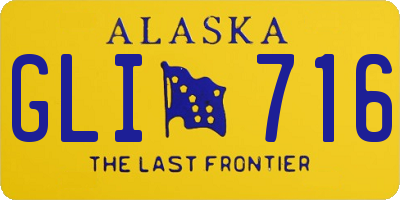 AK license plate GLI716