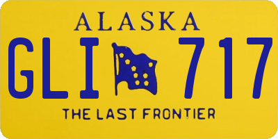 AK license plate GLI717