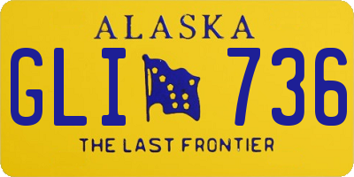 AK license plate GLI736