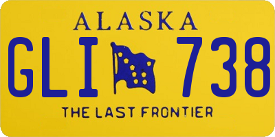 AK license plate GLI738