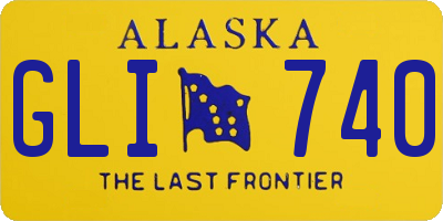 AK license plate GLI740