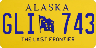 AK license plate GLI743