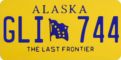 AK license plate GLI744