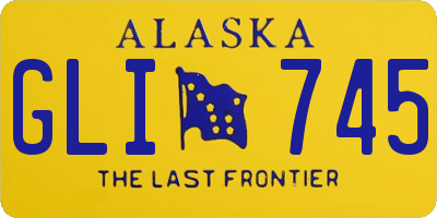 AK license plate GLI745