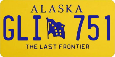 AK license plate GLI751