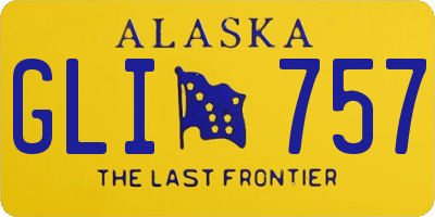 AK license plate GLI757