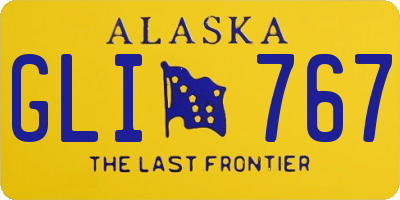 AK license plate GLI767