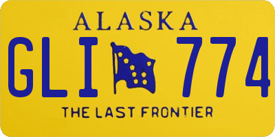 AK license plate GLI774