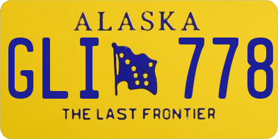 AK license plate GLI778