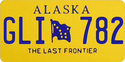 AK license plate GLI782