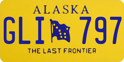 AK license plate GLI797