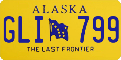 AK license plate GLI799