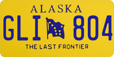 AK license plate GLI804