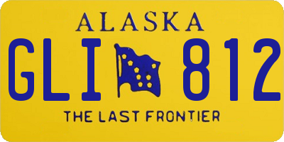 AK license plate GLI812