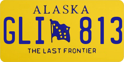 AK license plate GLI813