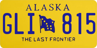 AK license plate GLI815