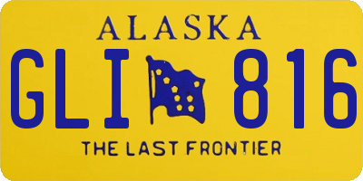 AK license plate GLI816