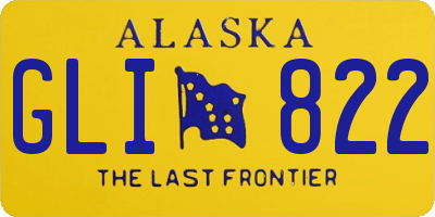 AK license plate GLI822