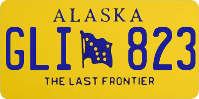 AK license plate GLI823