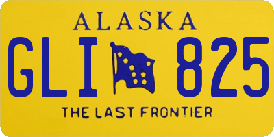 AK license plate GLI825