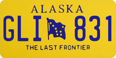 AK license plate GLI831