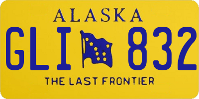 AK license plate GLI832