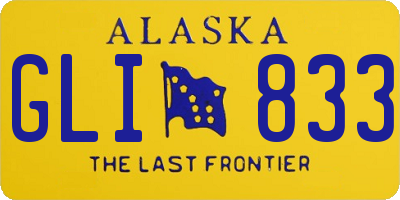AK license plate GLI833