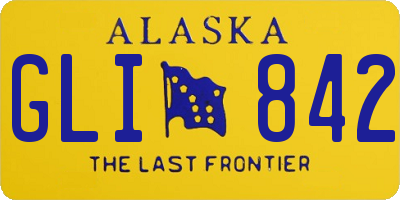AK license plate GLI842