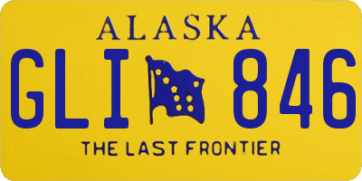 AK license plate GLI846