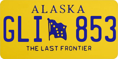 AK license plate GLI853