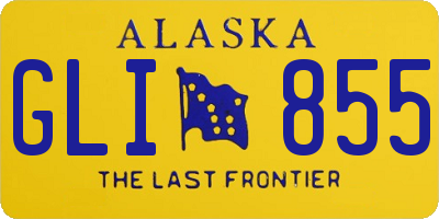 AK license plate GLI855