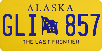 AK license plate GLI857