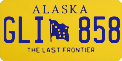 AK license plate GLI858