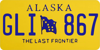 AK license plate GLI867