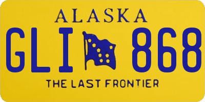 AK license plate GLI868