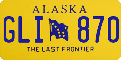 AK license plate GLI870