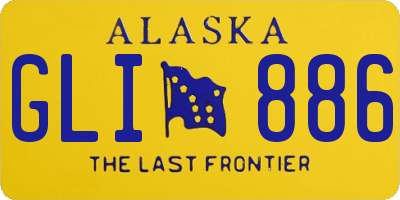 AK license plate GLI886