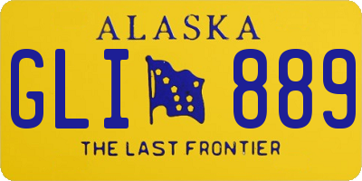 AK license plate GLI889