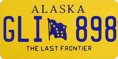 AK license plate GLI898