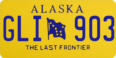 AK license plate GLI903