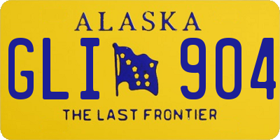 AK license plate GLI904