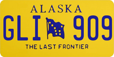 AK license plate GLI909