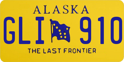 AK license plate GLI910