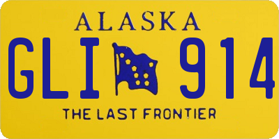 AK license plate GLI914