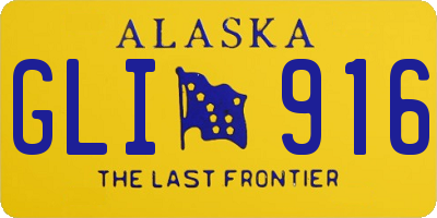 AK license plate GLI916