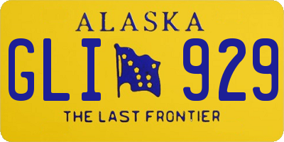 AK license plate GLI929