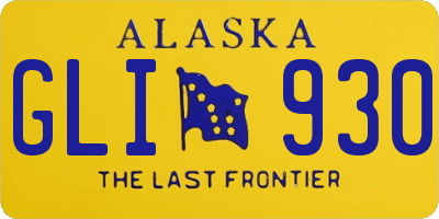 AK license plate GLI930